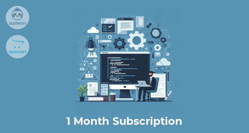 Opencart Module 1 Month Subscription