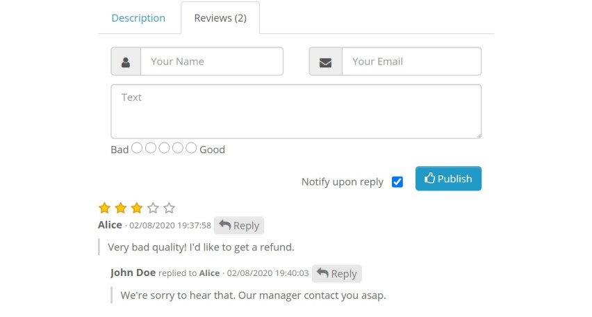 Opencart Module Advanced Product Reviews