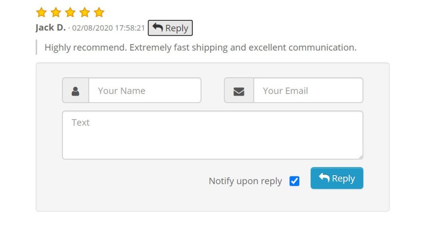 Opencart Module Advanced Product Reviews