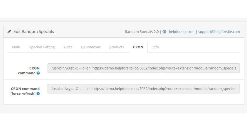 Opencart Module Random Specials Opencart Opencart Module Random Specials Opencart