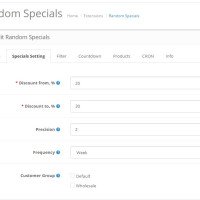 Opencart Module Random Specials Opencart Opencart Module Random Specials Opencart