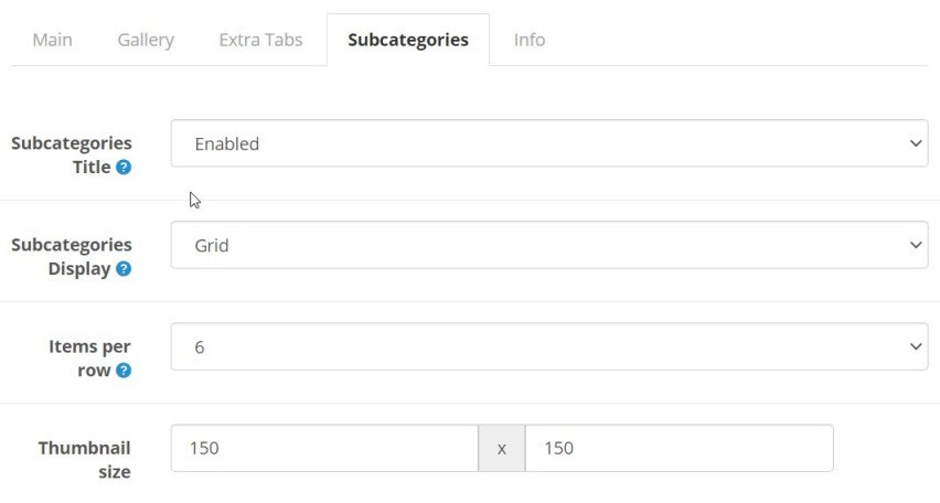 Opencart Module Advanced Categories
