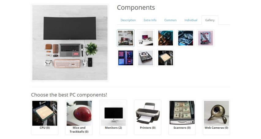 Opencart Module Advanced Categories