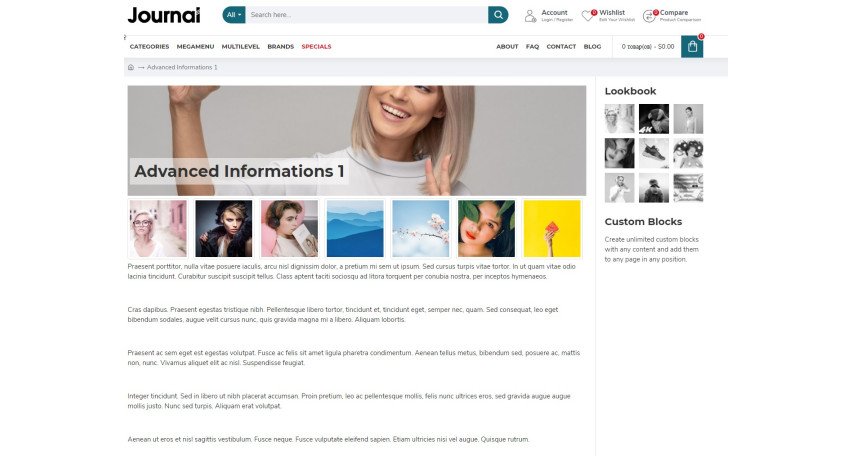 Opencart Module Advanced information pages Opencart Module Advanced information pages