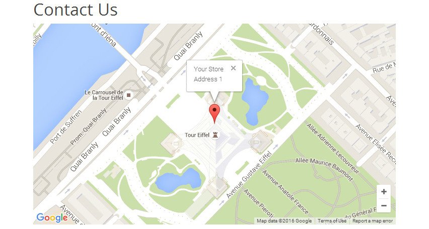 Opencart Module Google Map from Geocode