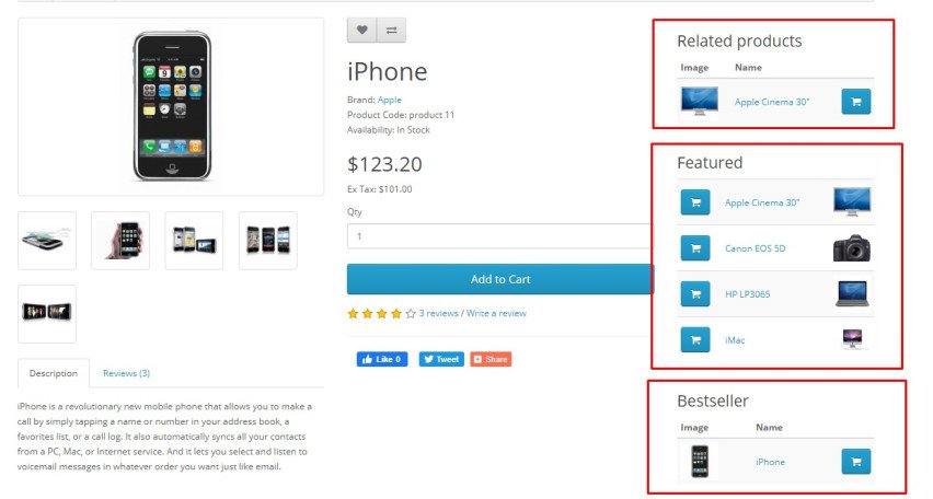 Opencart Module Product Table Opencart Module Product Table